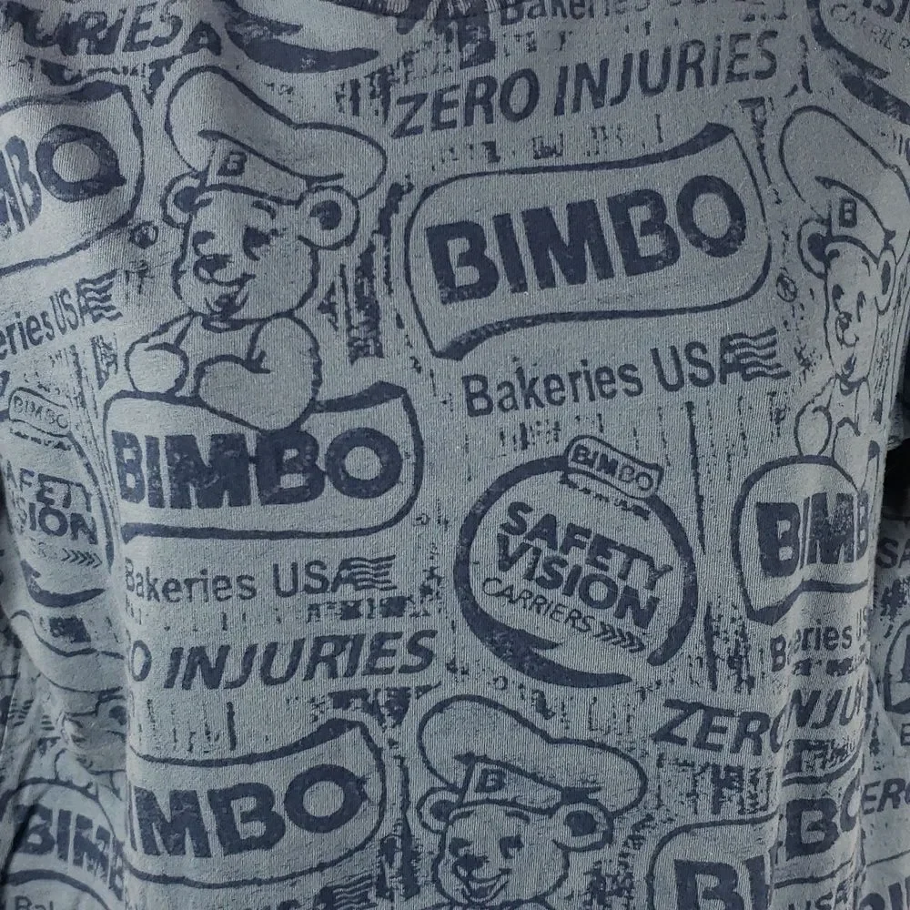 Bimbo Bakery Men's Medium Blue T-Shirt